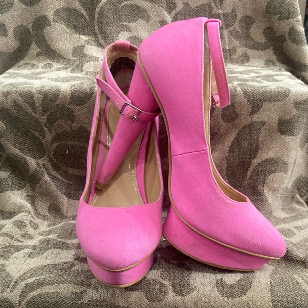 Marco Santi Pink Stiletto Platform Heels